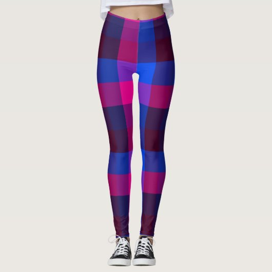 Neon-Mosaikfusion Leggings (Vorderseite)