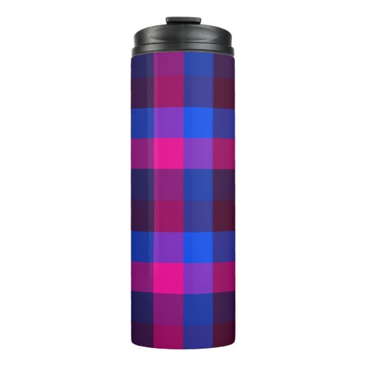 Neon-Mosaikfusion Thermosbecher (Vorderseite)