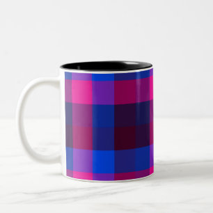 Neon-Mosaikfusion Zweifarbige Tasse