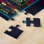 Neon-Mother-Road-Stempel-Collage Puzzle (Seite)