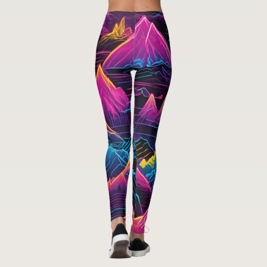 Neon Mountain Leggings (Rückseite)