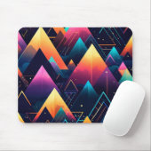Neon Mountains Mousepad (Mit Mouse)