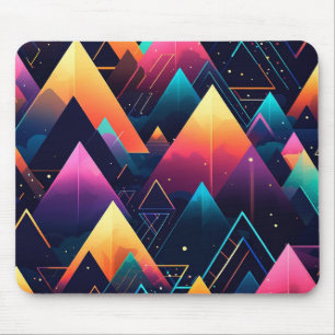 Neon Mountains Mousepad
