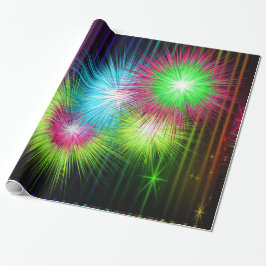 Neon Multi Color Sternexplosion Paint Spritzer gro Geschenkpapier