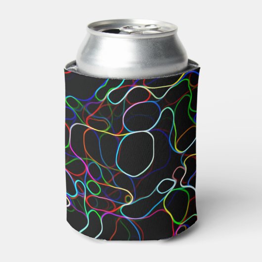 Neon Multicolor Lines Dosenkühler (Kanne Vorderseite)