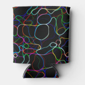 Neon Multicolor Lines Dosenkühler (Vorderseite)