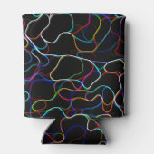 Neon Multicolor Lines Dosenkühler (Rückseite)