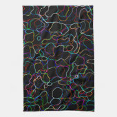Neon Multicolor Lines Geschirrtuch (Vertikal)