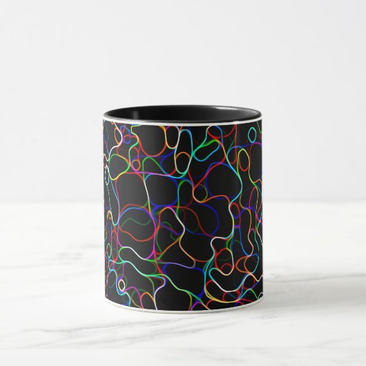 Neon Multicolor Lines Tasse (Zentrum)