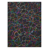 Neon Multicolored Curvy Line Muster - COOL Tischdecke (Vorderseite)