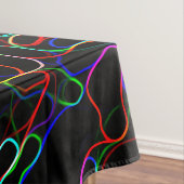 Neon Multicolored Curvy Line Muster - COOL Tischdecke (Beispiel)