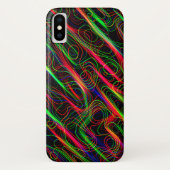 Neon Multicolored Lines Case-Mate iPhone Hülle (Rückseite)