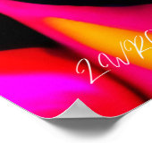 NEON MUSE: Elektrische Irisierung Poster (Ecke)