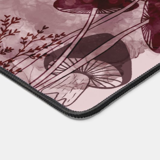 Neon Mushrooms Schreibtischunterlage (Ecke)