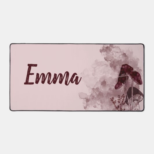 Neon Mushrooms Schreibtischunterlage (Vorderseite)