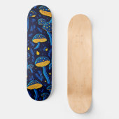Neon Mushrooms Skateboard Vibes (Vorderseite)