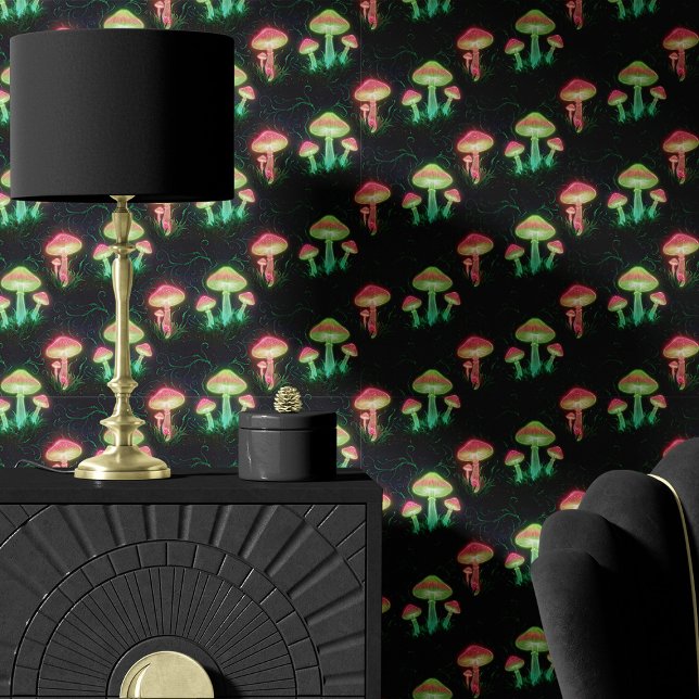Neon Mushrooms und Forest Floor Tapete (Von Creator hochgeladen)
