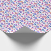 Neon Mushrooms Wrapping Paper - Trippy Psychedelic Geschenkpapier (Ecke)