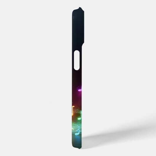 Neon Musical Notes Case-Mate iPhone Hülle (Rückseite / Rechts)