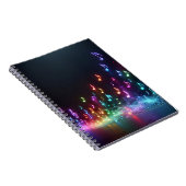 Neon Musical Notes Notizblock (Rechte Seite)