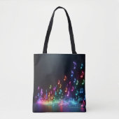 Neon Musical Notes Tasche (Vorderseite)