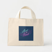 Neon-Musik-Vibes-Design Mini Stoffbeutel (Vorne)
