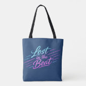 Neon-Musik-Vibes-Design Tasche (Rückseite)