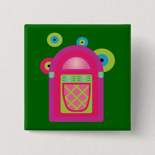 Neon-Musikbox Button (Vorderseite)