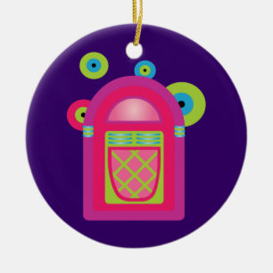 Neon-Musikbox Keramik Ornament