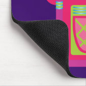 Neon-Musikbox Mousepad (Ecke)