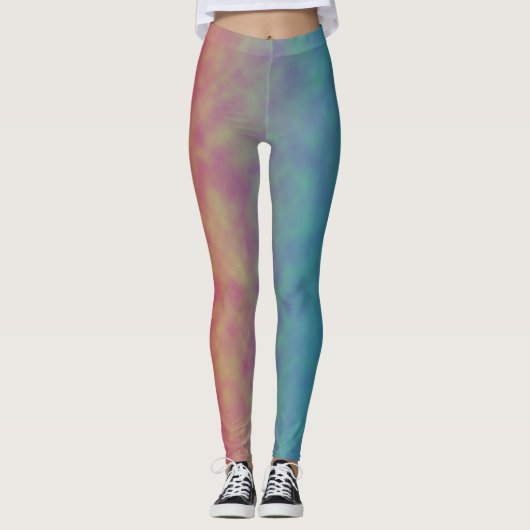 Neon Nachglühen Leggings (Vorderseite)