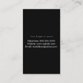 Neon Nail Tech Triple Lettering Hands Visitenkarte (Rückseite)