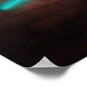 Neon Nails Sign Poster (Ecke)