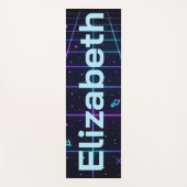 Neon Name Retro 80er  Yogamatte (Vorderseite)