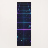 Neon Name Retro 80er  Yogamatte (Rückseite)
