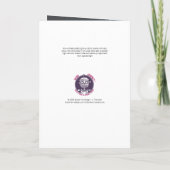 Neon Nativity Blank Card Dankeskarte (Rückseite)