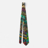 Neon Neck Tie - Rainbow Acid Dissolution design Krawatte (Rückseite)