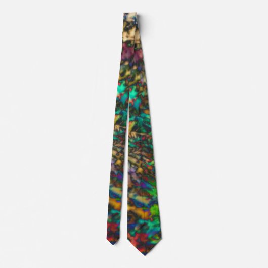 Neon Neck Tie - Rainbow Acid Dissolution design Krawatte (Rückseite)