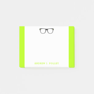 Neon Nerdy Black Glasses Custom Post-It Post-it Klebezettel