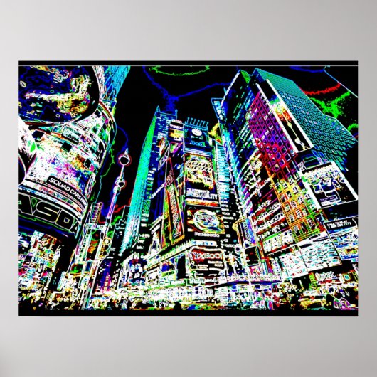 Neon New York City Poster (Vorne)