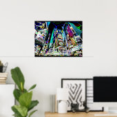 Neon New York City Poster (Heimbüro)