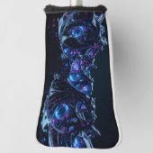 Neon Nexus: Interwoven Techno-Bio Struktur Golf Headcover (Rotieren 90)