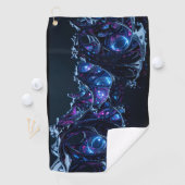 Neon Nexus: Interwoven Techno-Bio Struktur Golfhandtuch (Insitu)