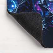 Neon Nexus: Interwoven Techno-Bio Struktur Mousepad (Ecke)