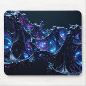 Neon Nexus: Interwoven Techno-Bio Struktur Mousepad (Vorne)
