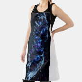 Neon Nexus: Interwoven Techno-Bio Struktur Schürze (InSitu)