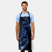 Neon Nexus: Interwoven Techno-Bio Struktur Schürze (Getragen)