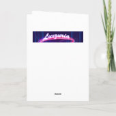 Neon Night Club Dancer Karte (Rückseite)