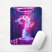 Neon Night Club Dancer Mousepad (Mit Mouse)
