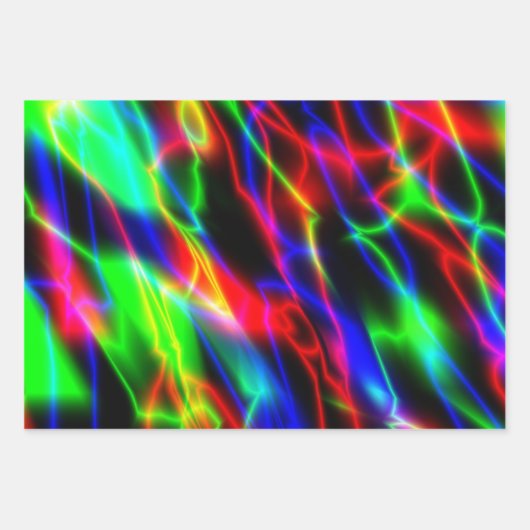 Neon Night Geschenkpapier Set (Vorderseite 2)